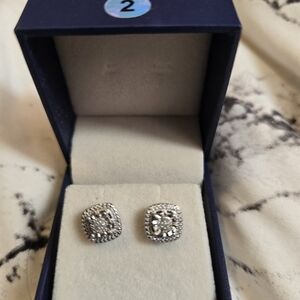 Elegant Silver Stud Earrings